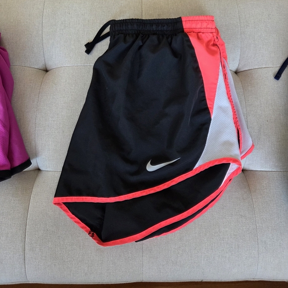 Nike 3 Dri-Fit Running Shorts Bundle Lot of 3 Size Medium Pink Blue Black Womens - Picture 8 of 16